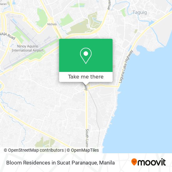 Bloom Residences in Sucat Paranaque map