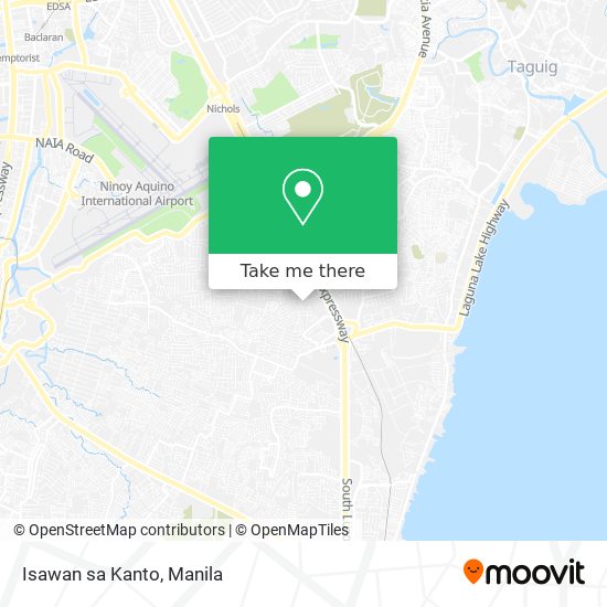 Isawan sa Kanto map