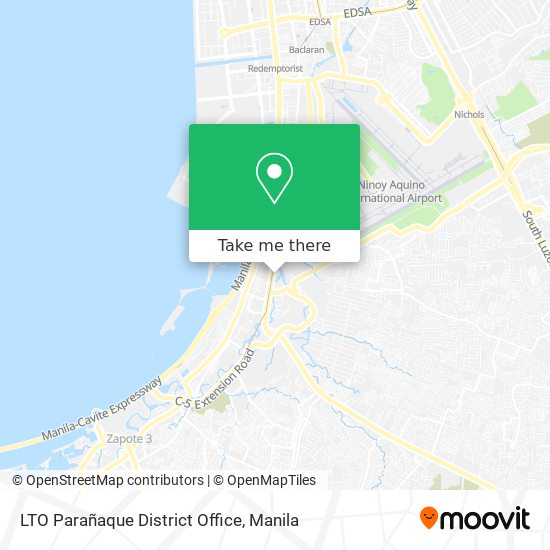 LTO Parañaque District Office map