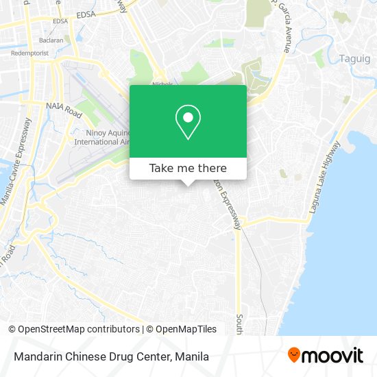 Mandarin Chinese Drug Center map