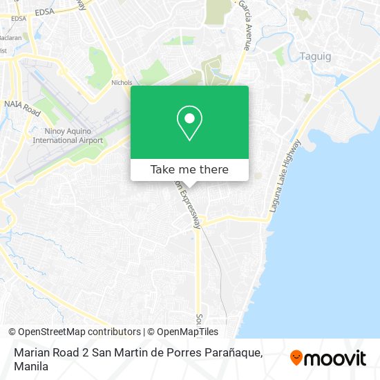 Marian Road 2 San Martin de Porres Parañaque map