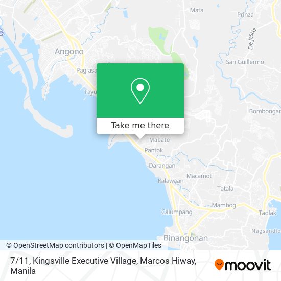 7 / 11, Kingsville Executive Village, Marcos Hiway map