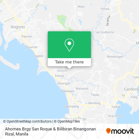 Ahomes Brgy San Roque & Bilibiran Binangonan Rizal map