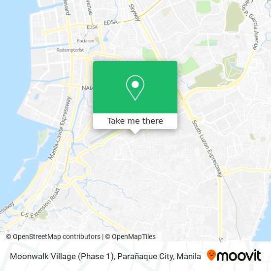 Moonwalk Village (Phase 1), Parañaque City map