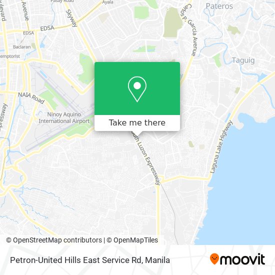 Petron-United Hills East Service Rd map
