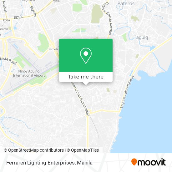 Ferraren Lighting Enterprises map