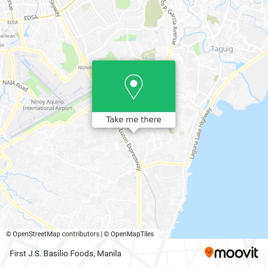 First J.S. Basilio Foods map