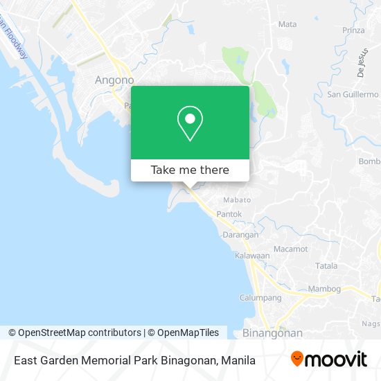 East Garden Memorial Park Binagonan map