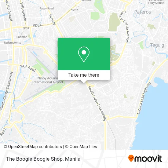 The Boogie Boogie Shop map