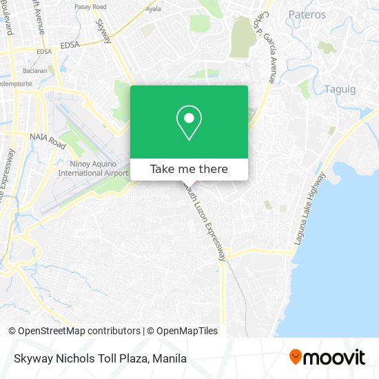 Skyway Nichols Toll Plaza map