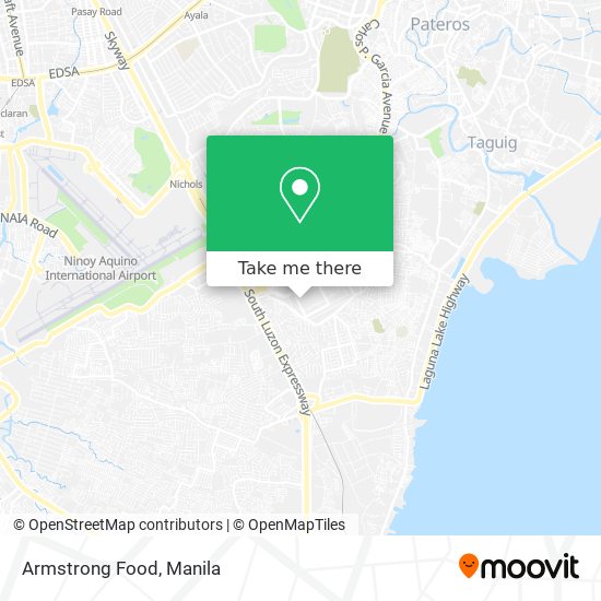 Armstrong Food map