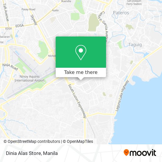 Dinia Alas Store map