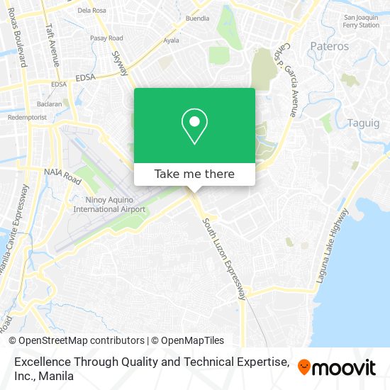 Excellence Through Quality and Technical Expertise, Inc. map