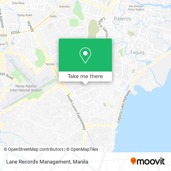 Lane Records Management map