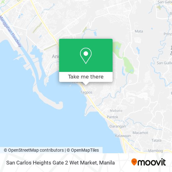 San Carlos Heights Gate 2 Wet Market map