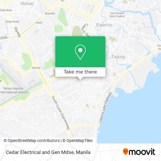 Cedar Electrical and Gen Mdse map