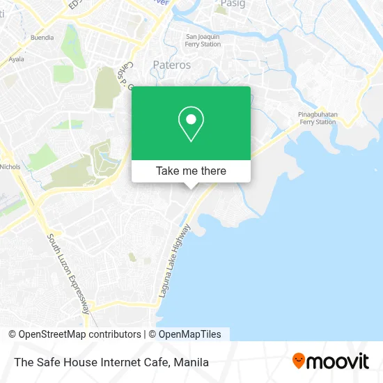 The Safe House Internet Cafe map