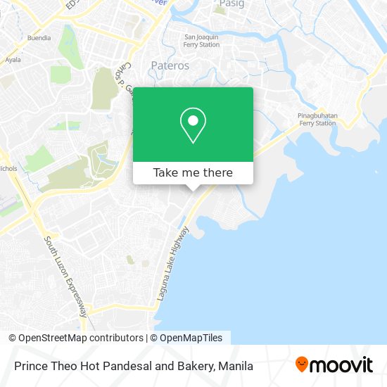 Prince Theo Hot Pandesal and Bakery map