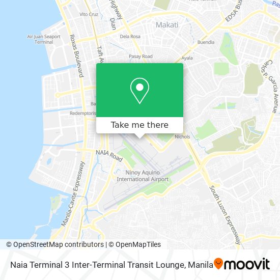Naia Terminal 3 Inter-Terminal Transit Lounge map