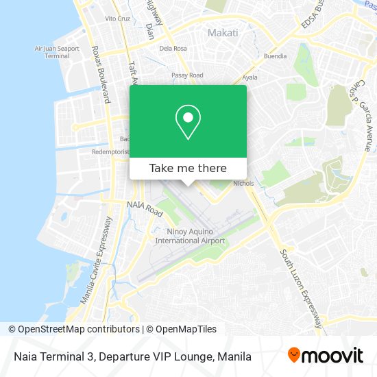 Naia Terminal 3, Departure VIP Lounge map