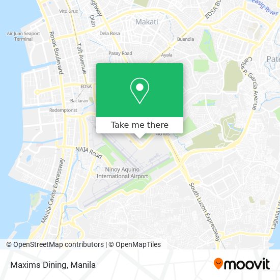 Maxims Dining map
