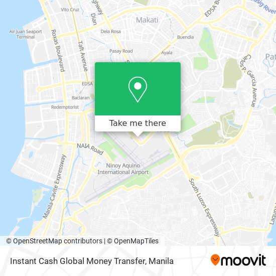 Instant Cash Global Money Transfer map