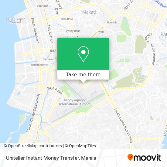 Uniteller Instant Money Transfer map