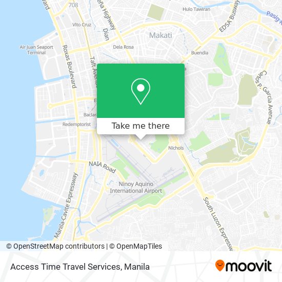 Access Time Travel Services map