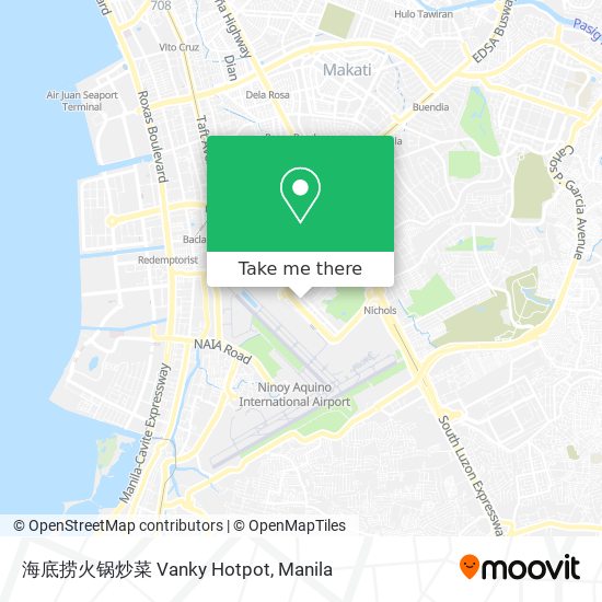海底捞火锅炒菜 Vanky Hotpot map