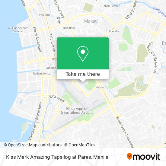 Kiss Mark Amazing Tapsilog at Pares map