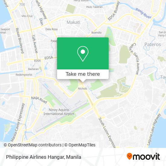 Philippine Airlines Hangar map