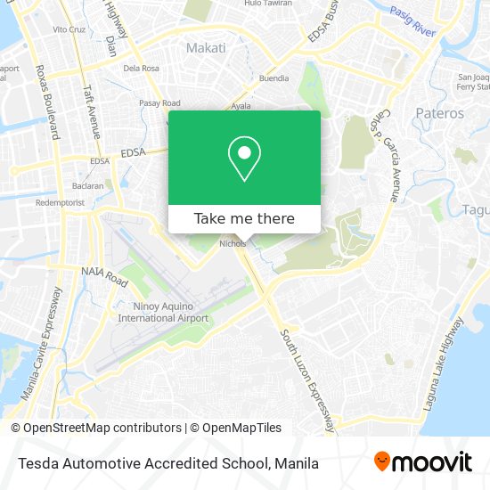 Tesda Automotive Accredited School map