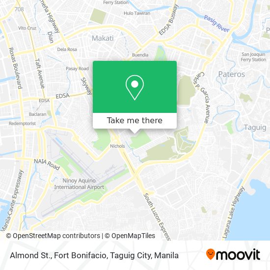 Almond St., Fort Bonifacio, Taguig City map