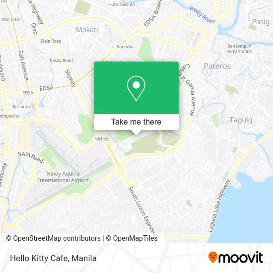 Hello Kitty Cafe map