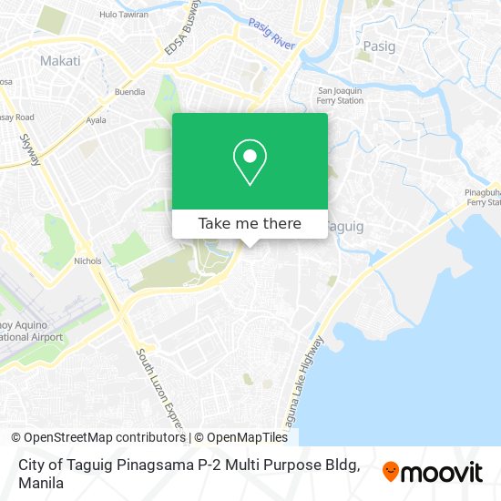 City of Taguig Pinagsama P-2 Multi Purpose Bldg map