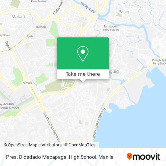 Pres. Diosdado Macapagal High School map