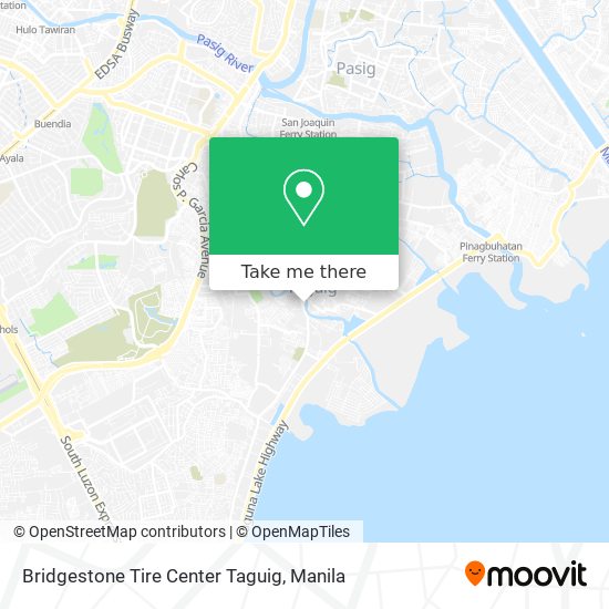 Bridgestone Tire Center Taguig map