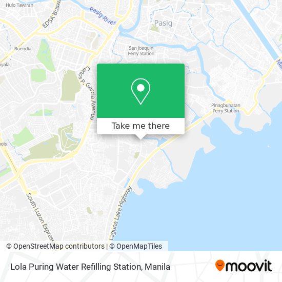 Lola Puring Water Refilling Station map
