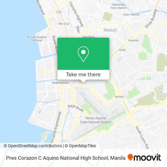 Pres Corazon C Aquino National High School map