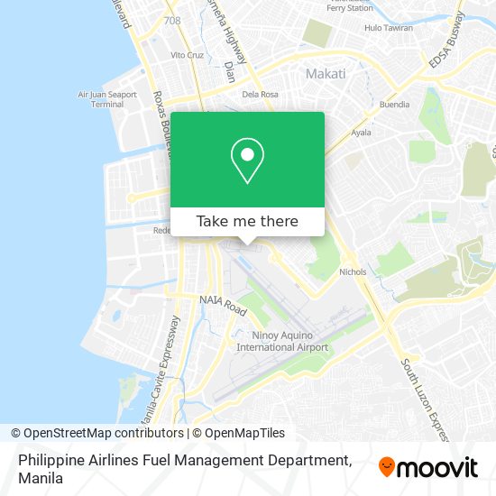 Philippine Airlines Fuel Management Department map