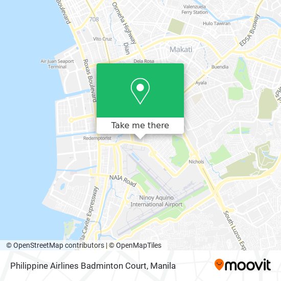 Philippine Airlines Badminton Court map