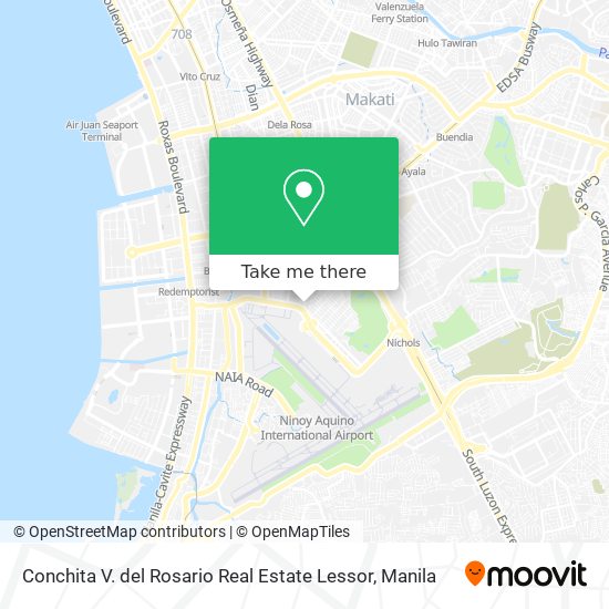 Conchita V. del Rosario Real Estate Lessor map