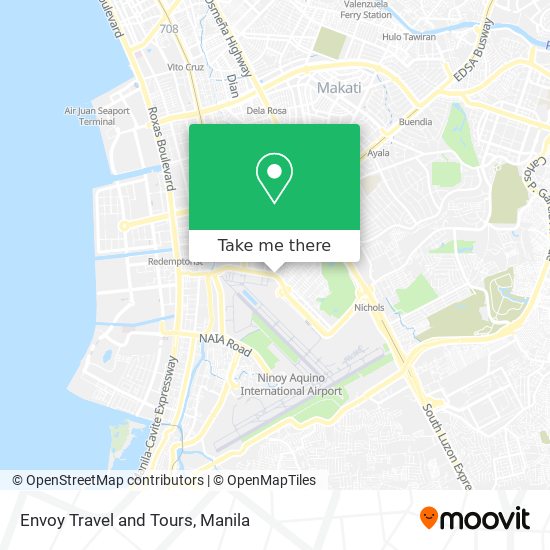 Envoy Travel and Tours map