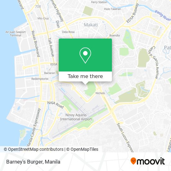 Barney's Burger map