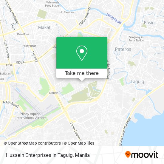 Hussein Enterprises in Taguig map