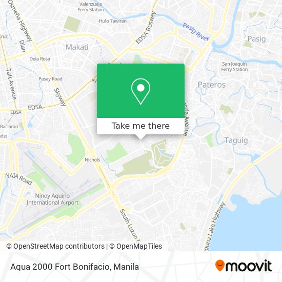 Aqua 2000 Fort Bonifacio map