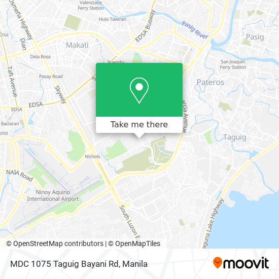 MDC 1075 Taguig Bayani Rd map