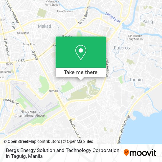 Bergs Energy Solution and Technology Corporation in Taguig map