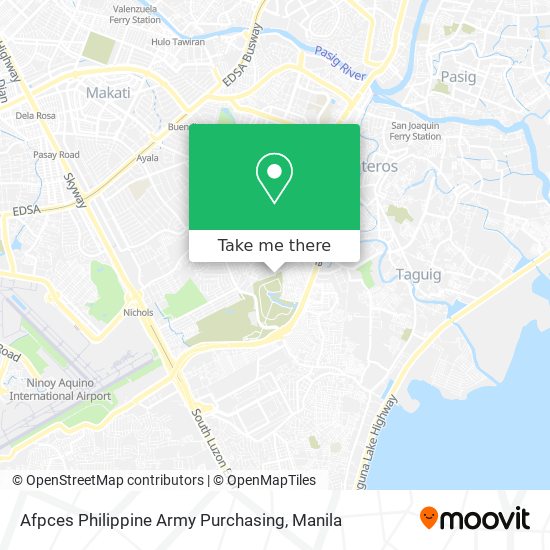 Afpces Philippine Army Purchasing map