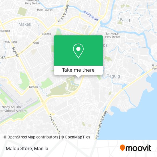 Malou Store map